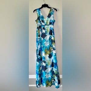 Motherhood Maternity floor length polyester blend sun dress